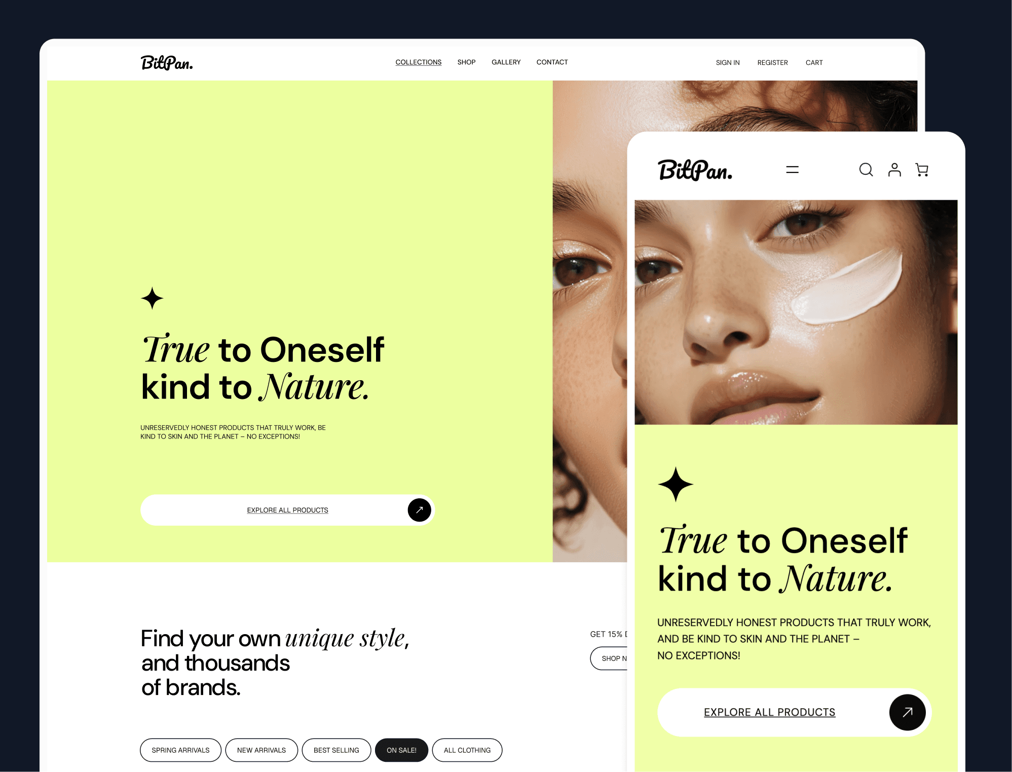 home page screenshot